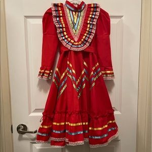Mexican Folklorico Jalisco Dress - Child Size 4t